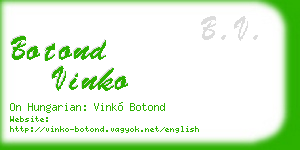 botond vinko business card